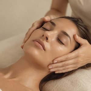 Entspannende Gesichtsmassage im WM Studio Wiesbaden
